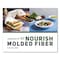 Vegware Nourish Molded Fiber Takeout Containers, 7.9 x 7.9 x 2.9, White, Sugarcane, PK200 WH-8HW - alternate 3